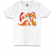 Дитяча футболка з кошеням і щеням
