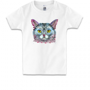 Детская футболка с арт-котом
