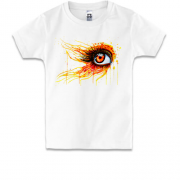 Детская футболка с акварельным глазом