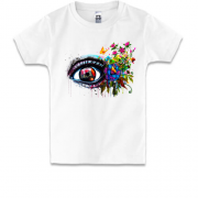 Детская футболка с акварельным глазом (2)