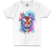 Детская футболка с абстрактным тигром (2)