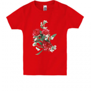 Дитяча футболка з трояндовим букетом (3)