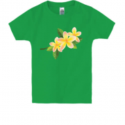 Детская футболка с желтыми лилиями