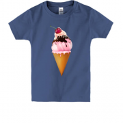 Детская футболка Ice cream with cherries
