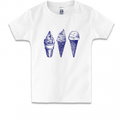 Детская футболка Ice cream граффити