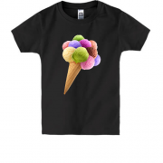 Детская футболка Морожко радужные шарики