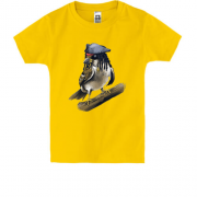 Детская футболка с попугаем-пиратом