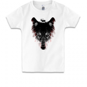 Дитяча футболка зі стилізованим вовком
