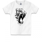 Детская футболка с пастью леопарда