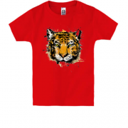 Детская футболка со стилизованным тигром
