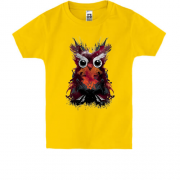 Детская футболка со стилизованной совой
