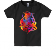 Детская футболка с разноцветным монстром