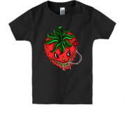 Дитяча футболка зі злою полуничкою