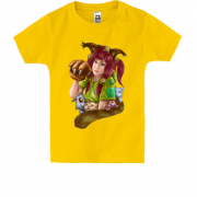 Детская футболка "Защитница кошек"
