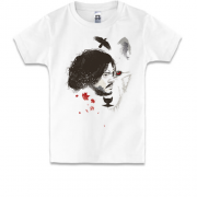 Детская футболка Джон Сноу и Призрак