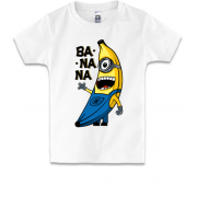 Детская футболка с миньоном Ba na na