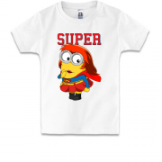 Детская футболка Супер миньон (девочка)