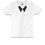 Дитяча футболка з гострим коміром