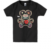 Детская футболка со страшным мишкой