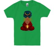Детская футболка c медитирующей девушкой