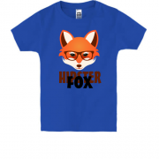 Детская футболка с лисицей Hipster Fox