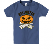 Детская футболка с тыквой Halloween