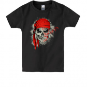 Детская футболка с черепом пирата