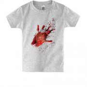 Детская футболка TWD с кровавым отпечатком