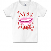Детская футболка Мисс улыбка