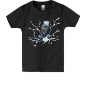 Дитяча футболка Какаси Хатаке з блискавками