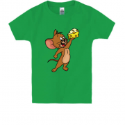 Дитяча футболка з мишеням і сиром