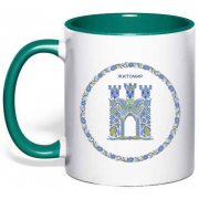 Чашка с рисованной символикой города Житомир