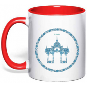 Чашка с рисованной символикой города Сумы