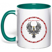 Чашка с рисованной символикой города Ивано-Франковск