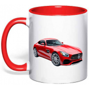 Чашка з машиною "Mercedes-Benz AMG GT"