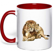 Чашка "Сім'я левів"