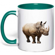 Чашка з носорогом