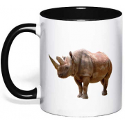 Чашка с рисунком "Носорог"