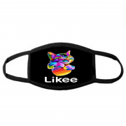 Багаторазова захисна маска для обличчя "Likee з котом"