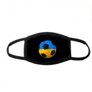 Маска тканевая для лица "Футбольный мяч Украины"