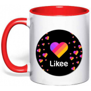 Чашка  " Likee" с сердечками