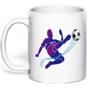 Чашка с футбольной символикой