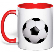 Чашка з футбольним м'ячем