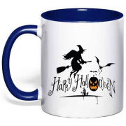 Чашка Happy Halloween "Ведьма на метле"