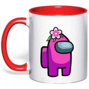 Чашка Among Us рожевий