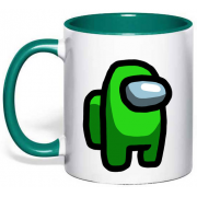 Чашка Among Us зелений герой