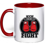 Чашка с символикой "Кик бокс"