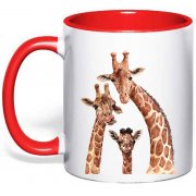 Чашка "Сім'я жирафів"