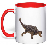 Чашка з принтом динозавр "Анкилозавр"
