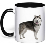 Чашка с собакой "Маламут"
